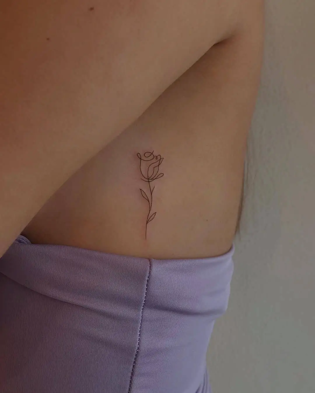 Simple rose tattoo by bjmestattoo