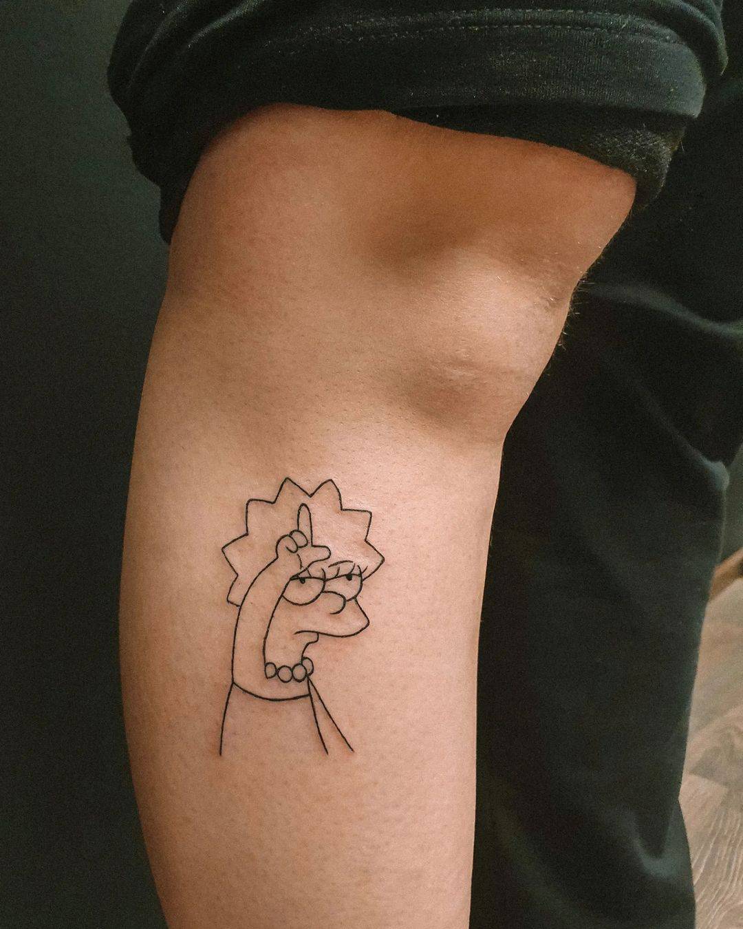 Simpson tattoo by hybridink.helsinki
