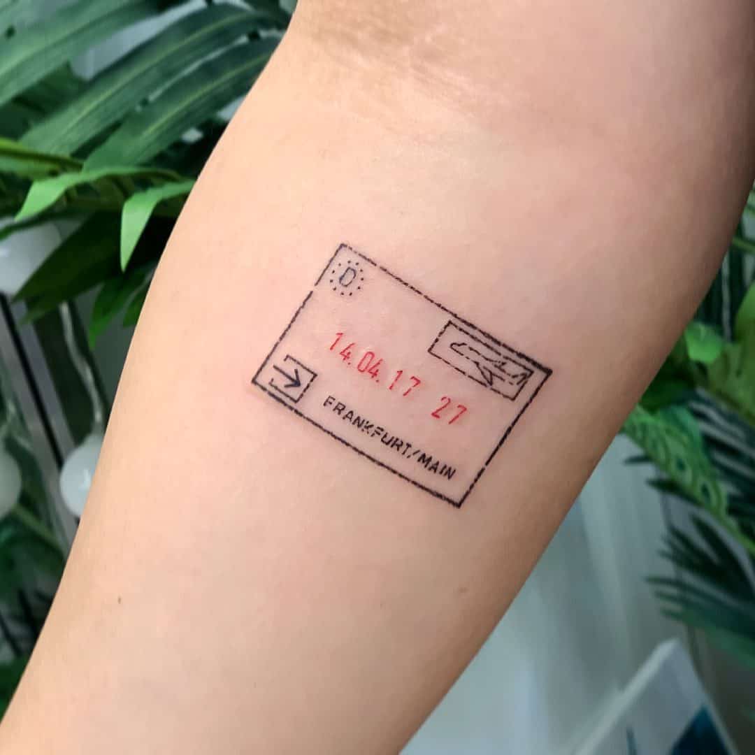 Stamp tattoo by tattooist.gogo