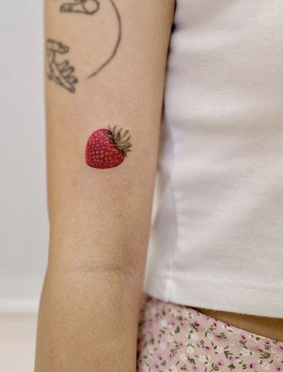 Strawberry tattoo 2