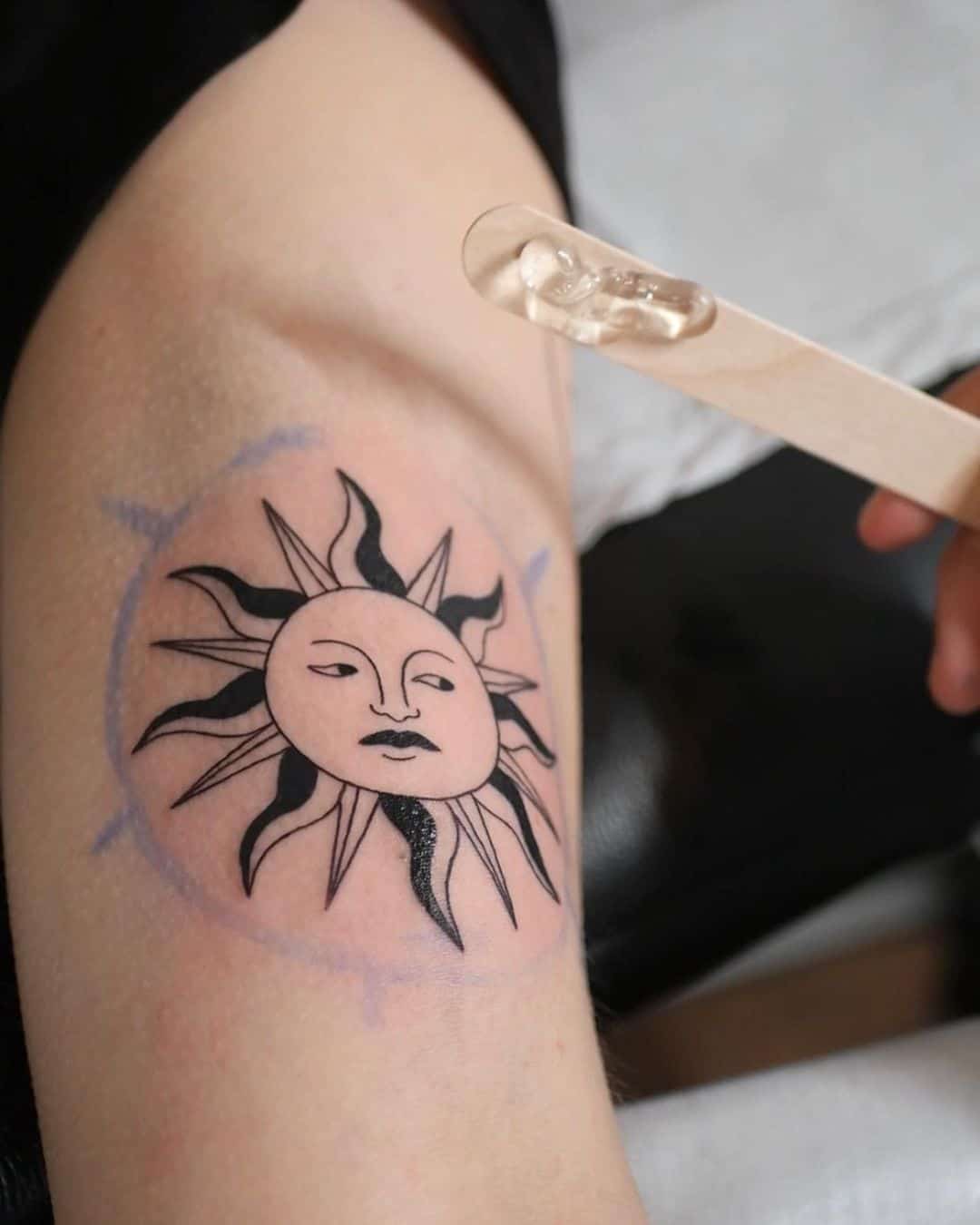 Sun tattoos by