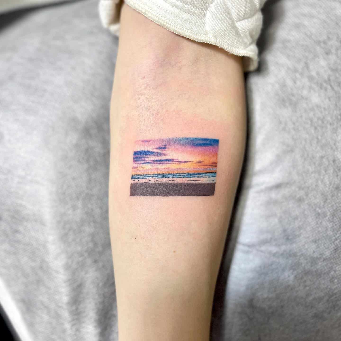 Sunset tattoo by eiji tattoo