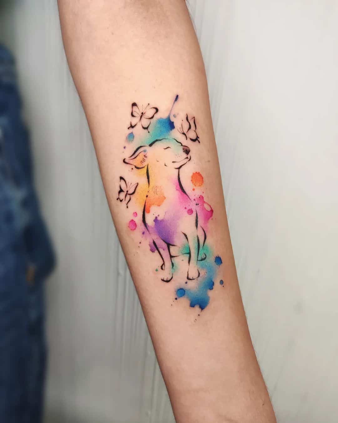 Watercolor tattoo by true.colors.tattoos