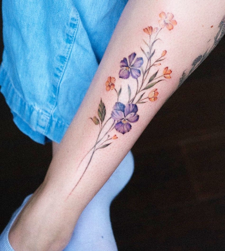 Watercolor tattoo by veroni.ink