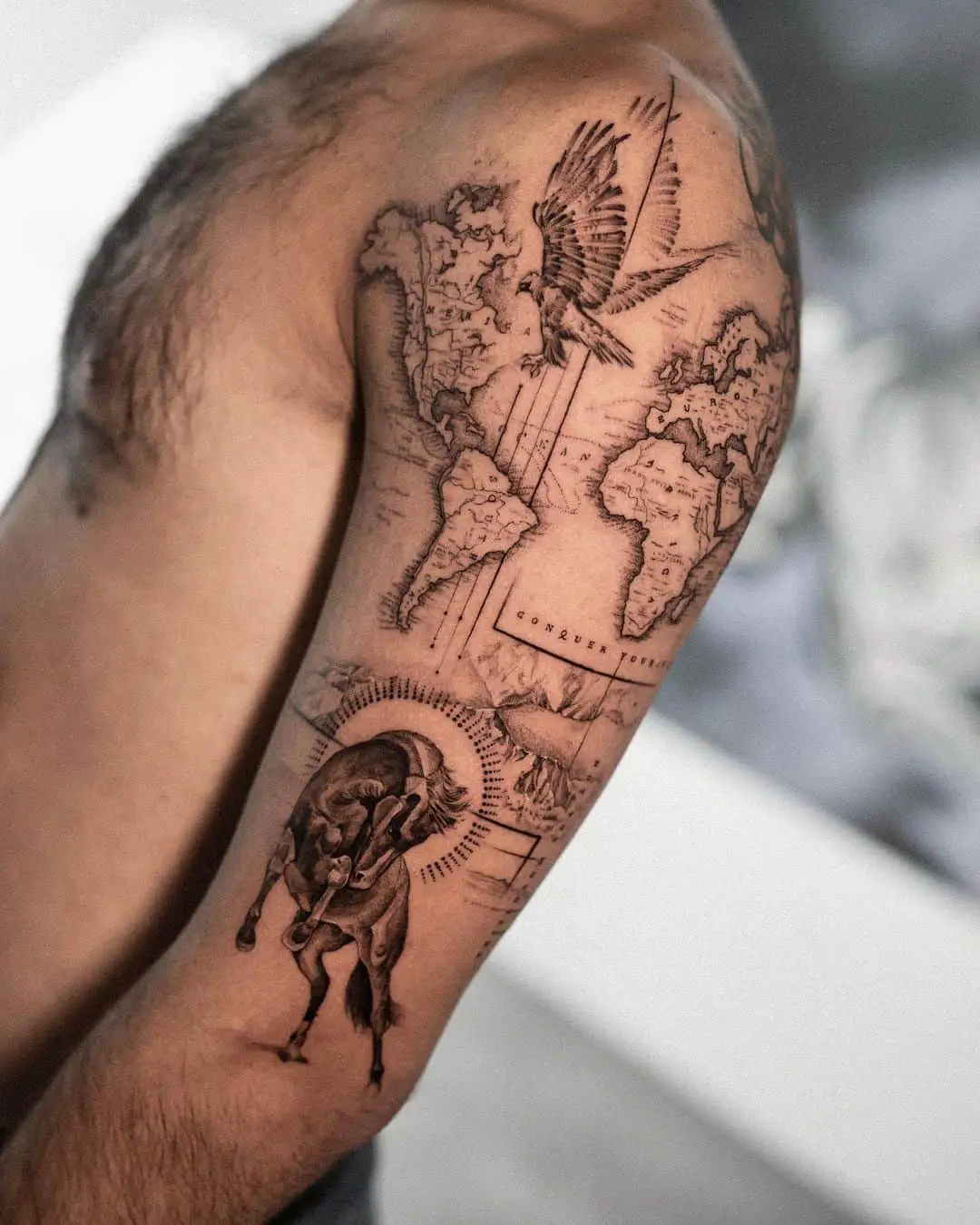 map tattoo by midday