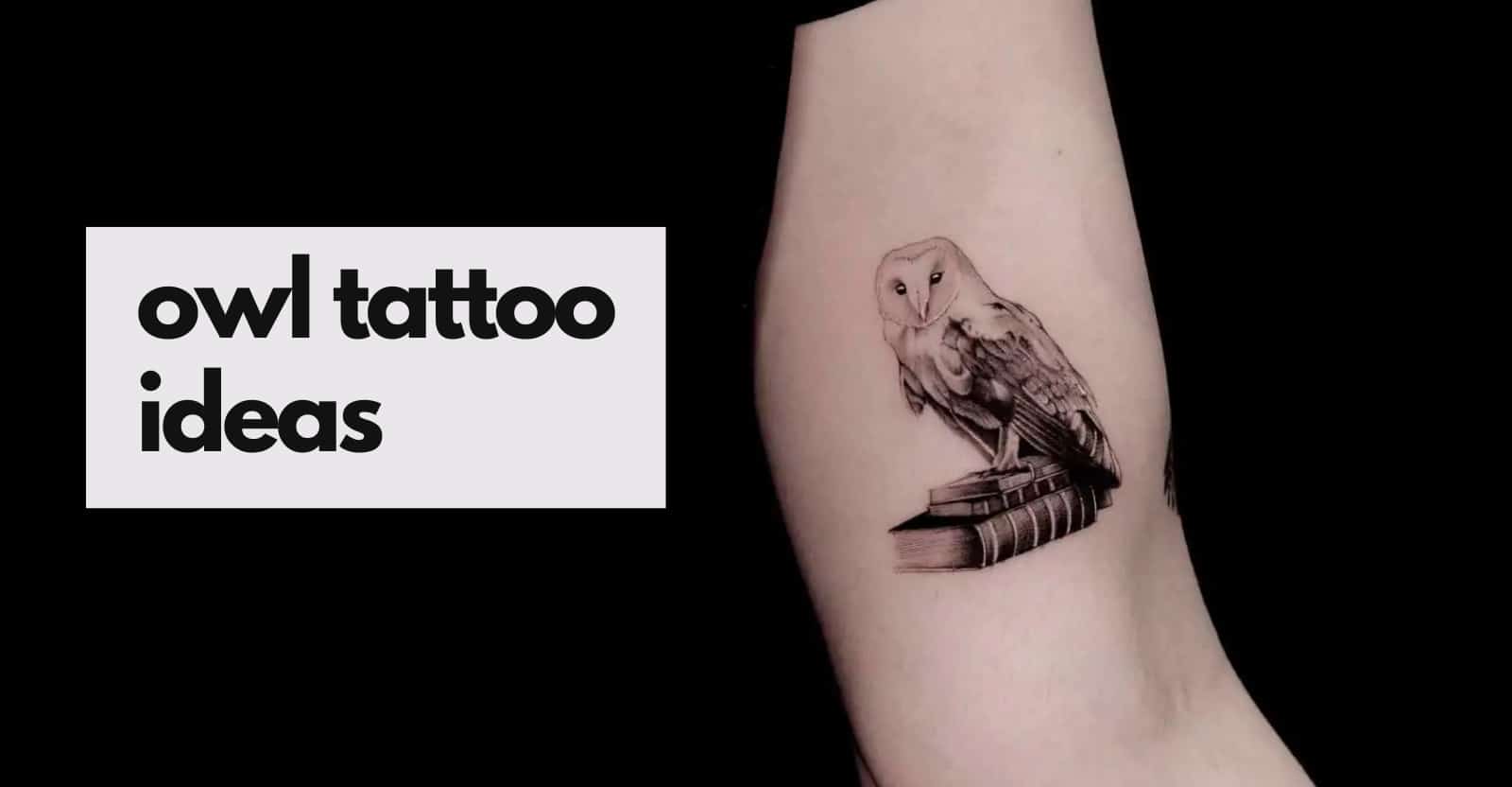 barn owl tribal tattoo