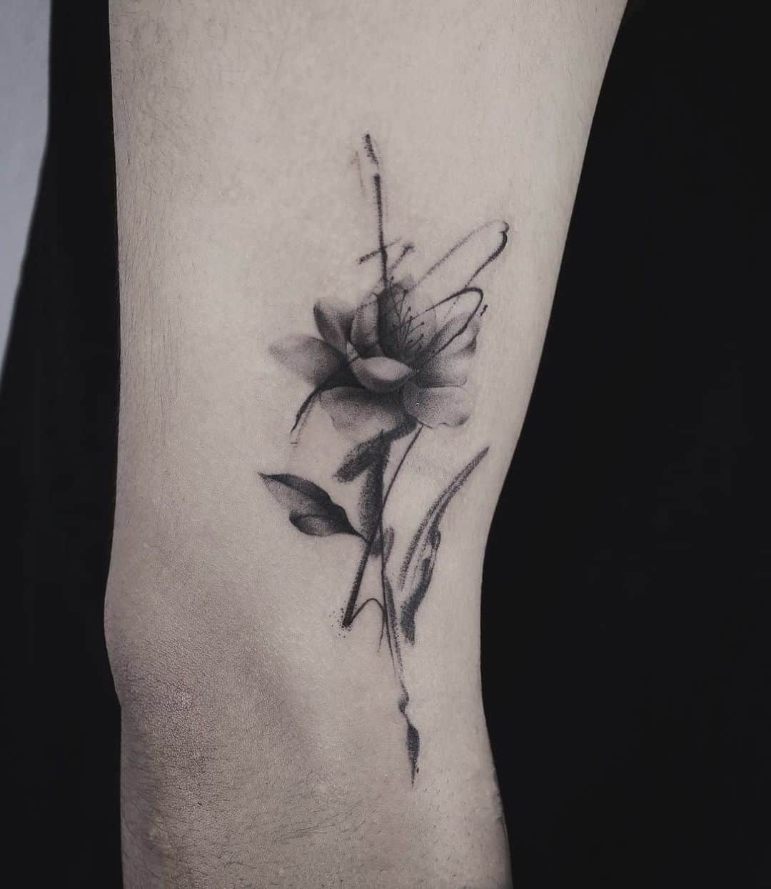single flower tattoo by inkxtreme tattoo 2