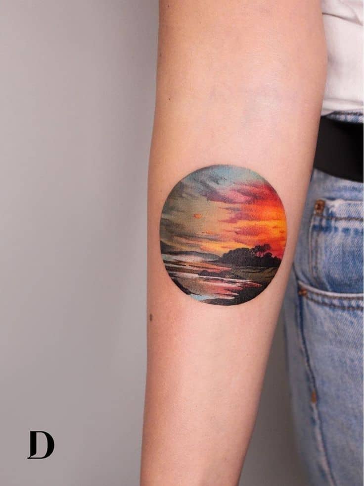 A nature forearm tattoo 1