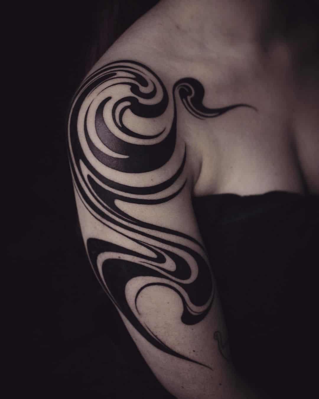 Abstract waves tattoo by lolita.la .torre