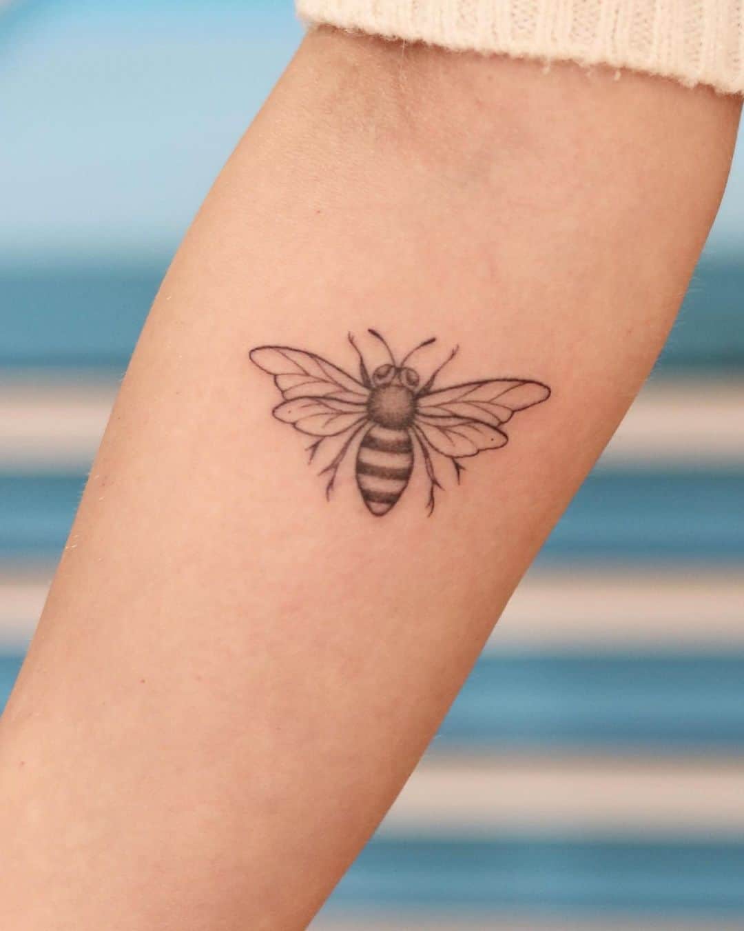 Bee tattoos by honey im home tattoo