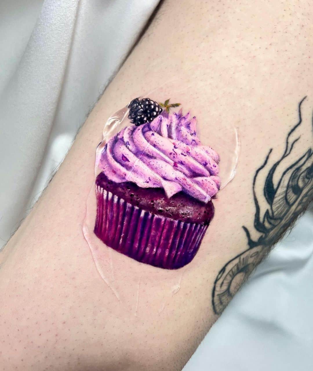 Cupcake tattoo by