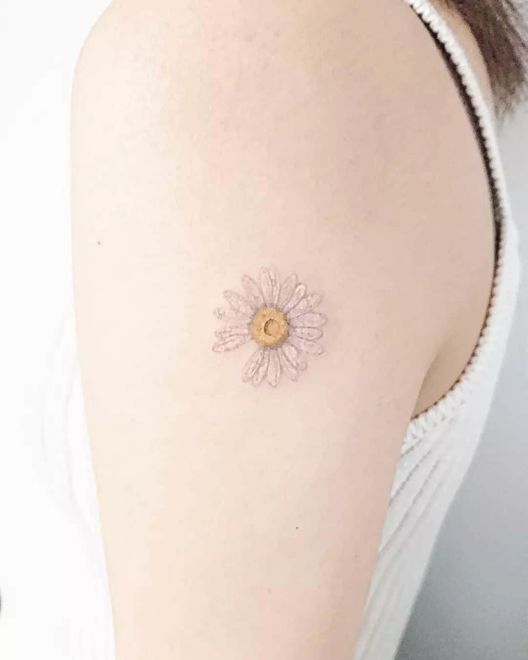 Daisy tattoo by horirei tattoo s