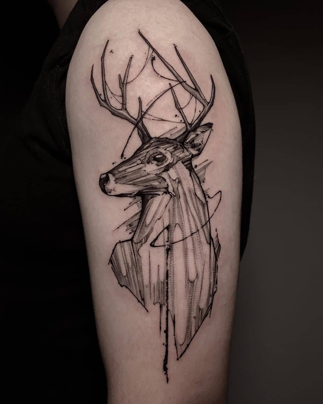 21 Amazing Geometric Deer Tattoo Designs  PetPress