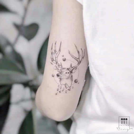 Black Dagger Tattoo Norwich - Stag floral forearm design by Chris Martin -  Tattoos please follow and dm him to book in | Facebook