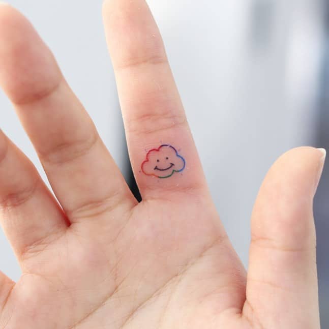 Finger tattoo by wittybutton tattoo
