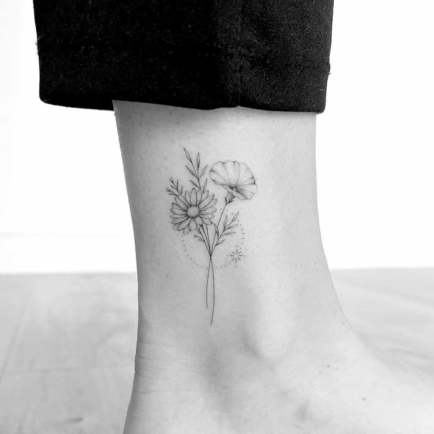 Flower tattoo by mrs.tattoo