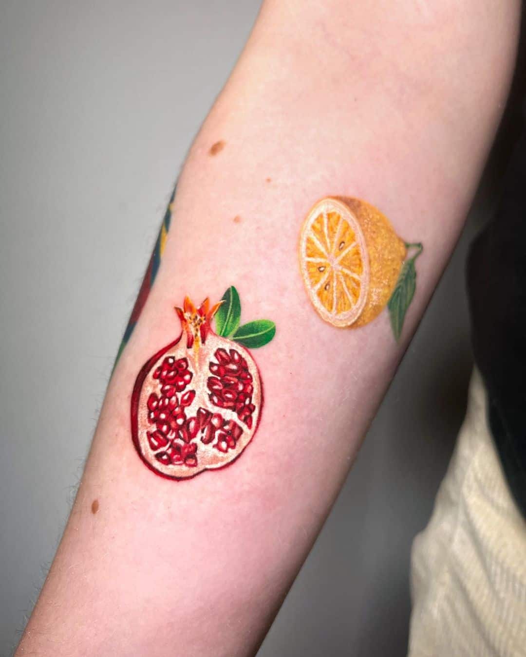 Food tattoos for wome by ciotka zu tattoo