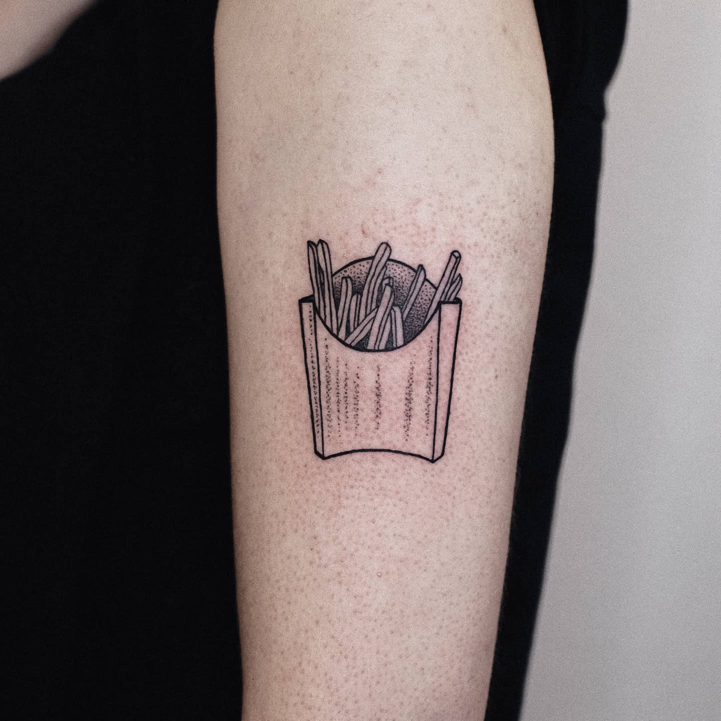 French fries tattoo by wherethefuckisconnor