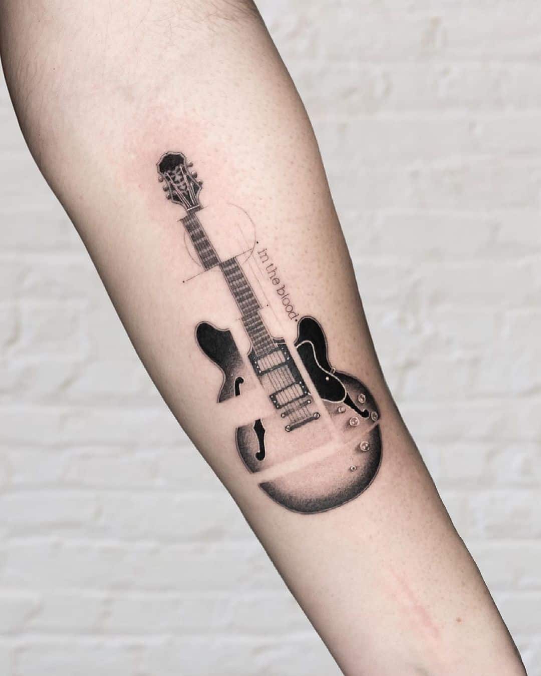 Guitar tattoo deisgn by ferrantorretatts