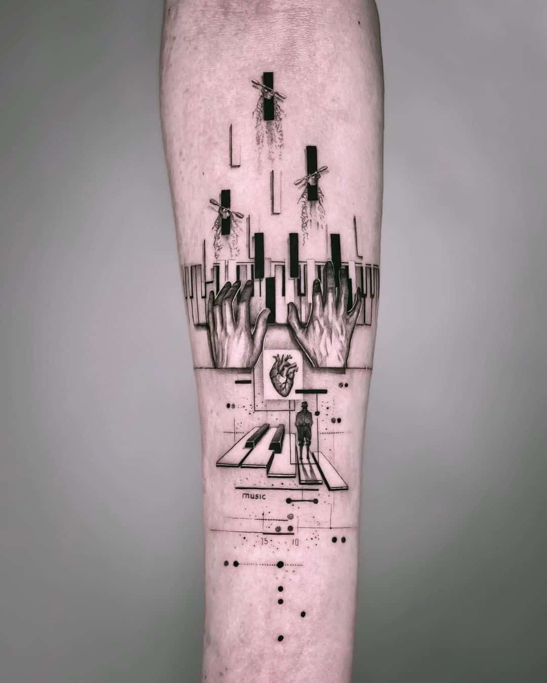 Instrument tattoo by johnmonteiro