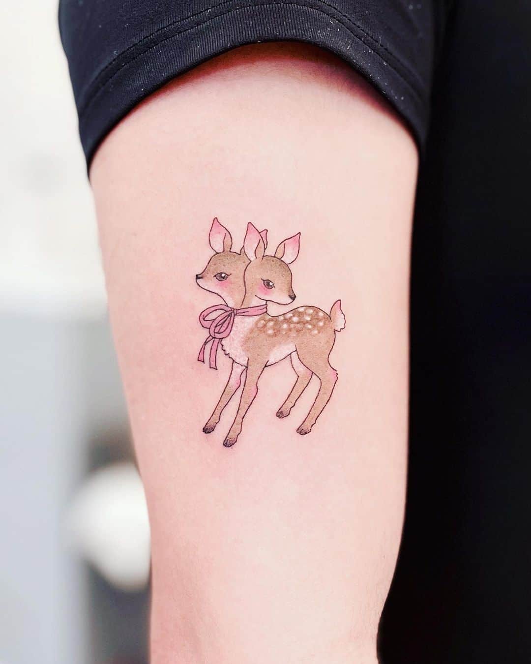 Deer tattoo small black and grey | Wrist tattoos for guys, Small tattoos  for guys, Small tattoos simple