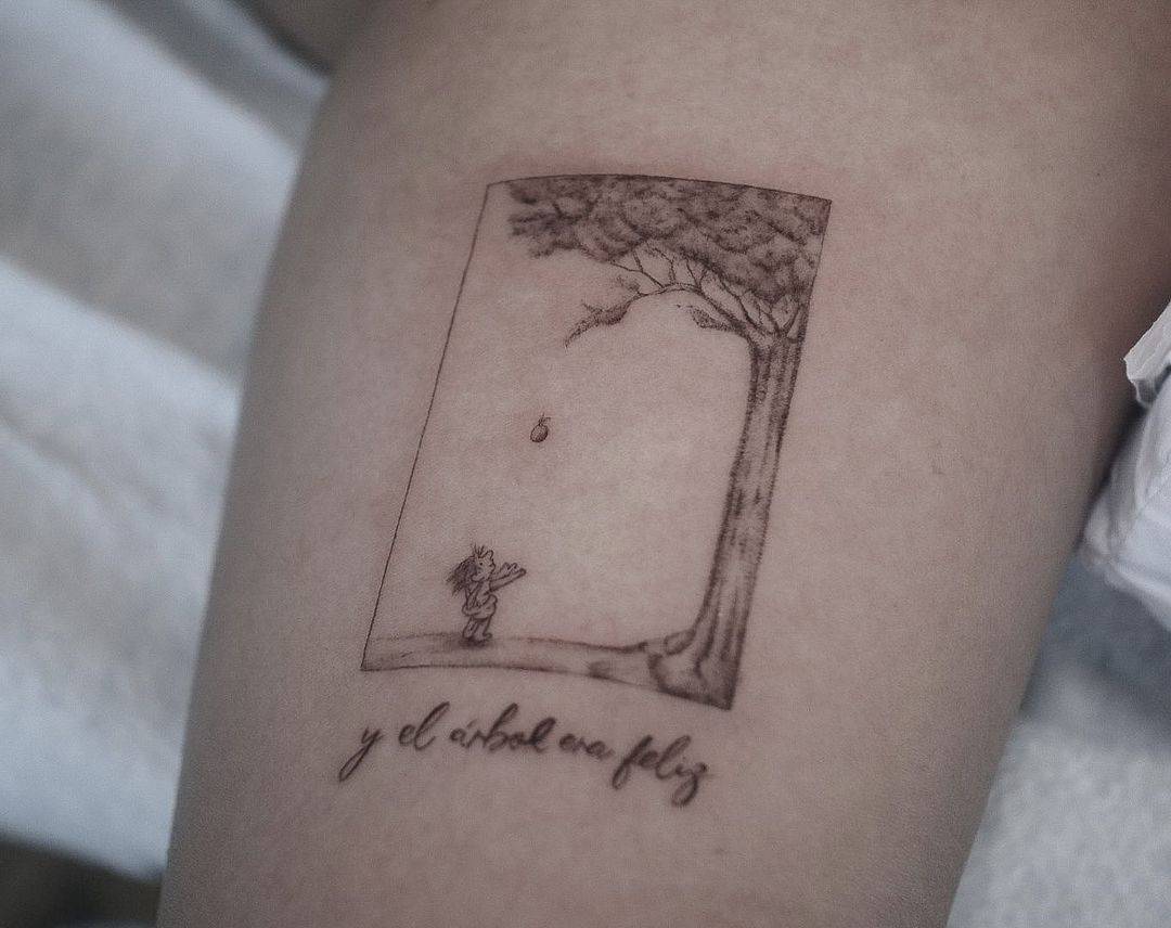 the giving tree tattoo ryan gosling
