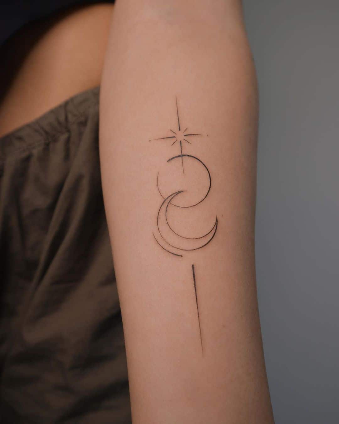 Moon and star tattoo by janapadar
