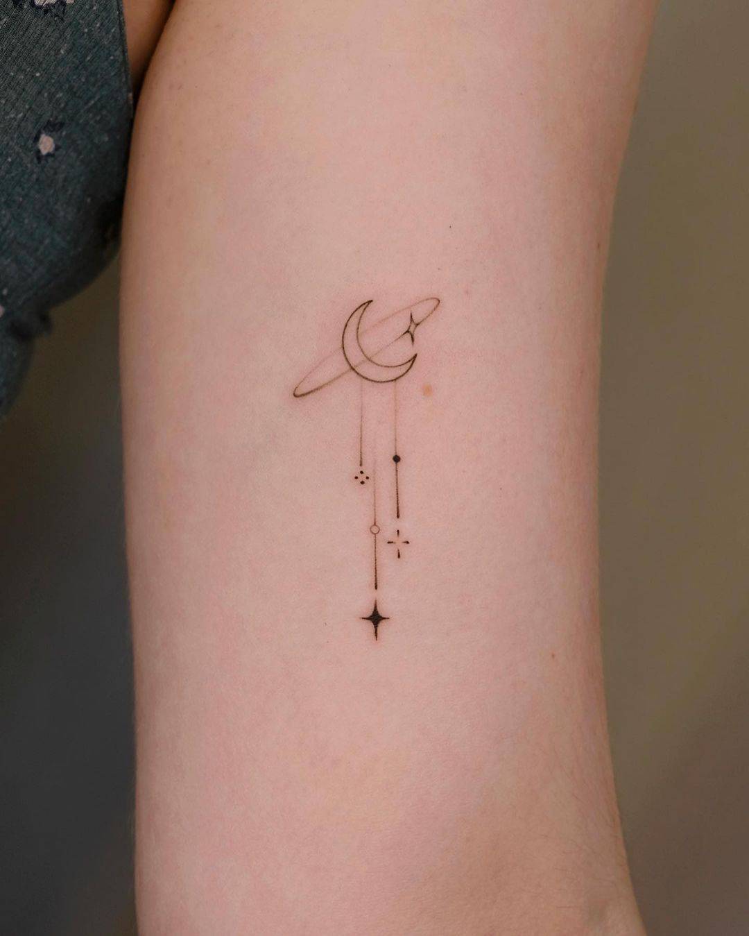 Subtle celestial transitions captured in ink: Different phases of moon... |  TikTok