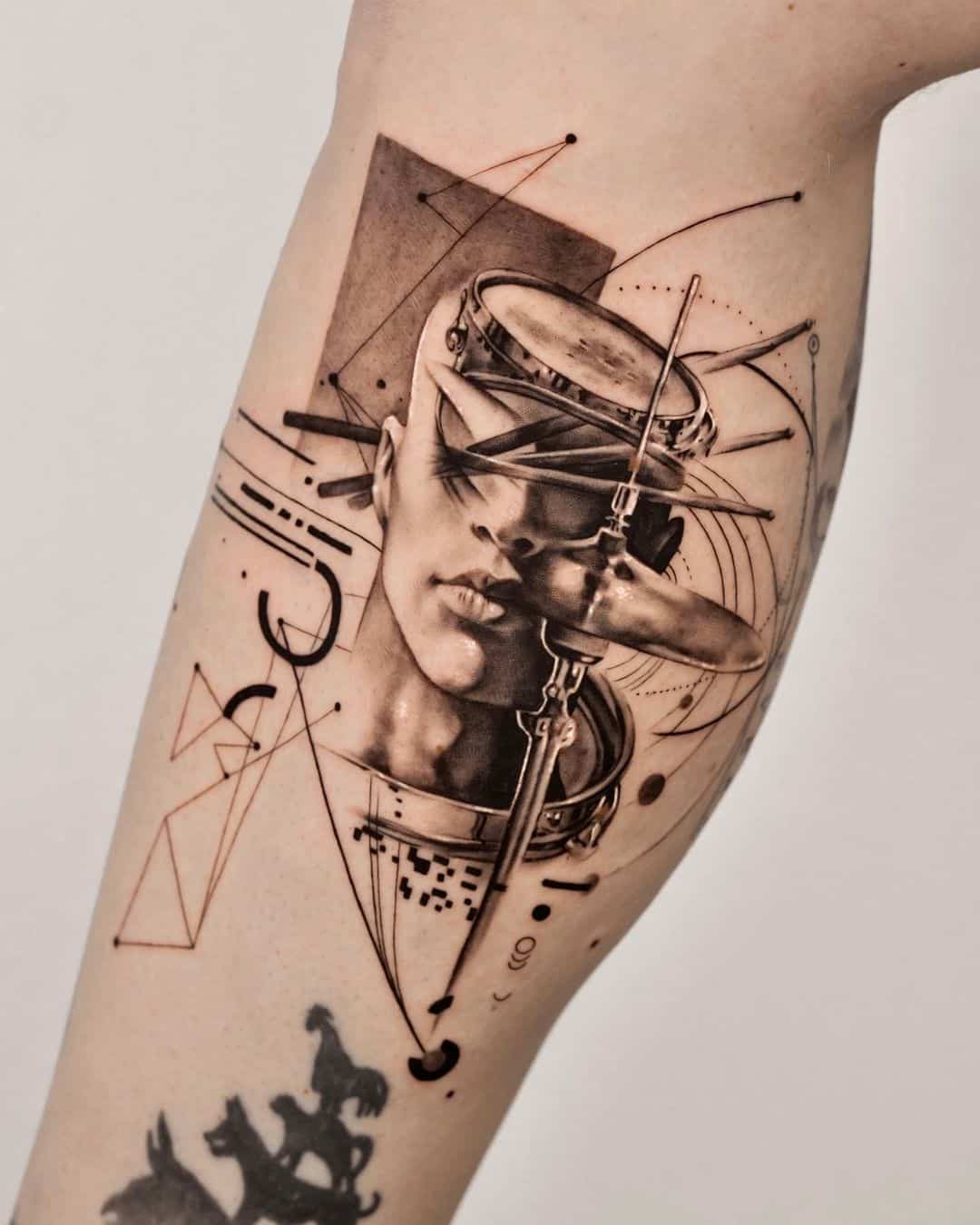 Music tattoo design by nhea.ttt