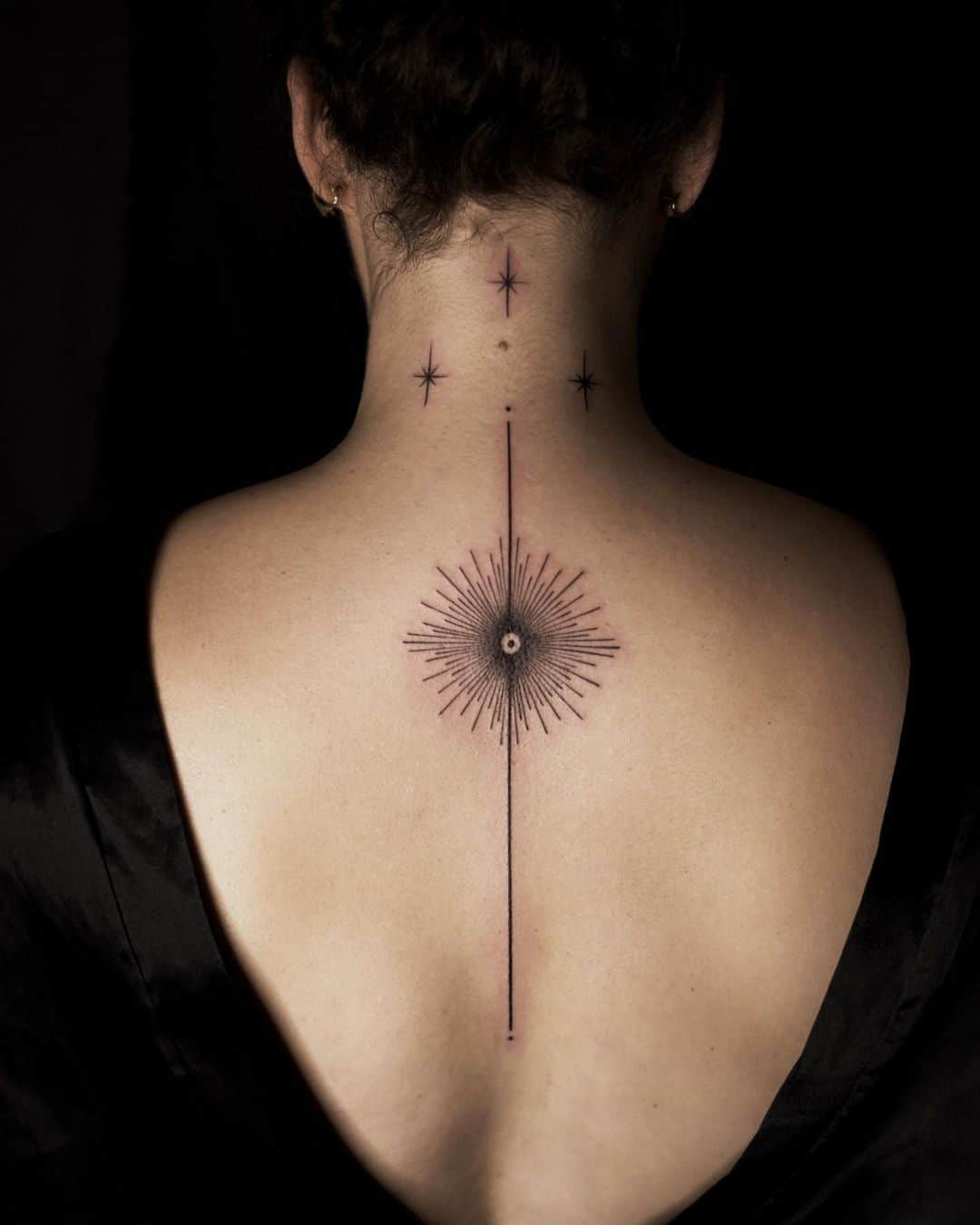 Star tattoo for women by flashlightuniverse