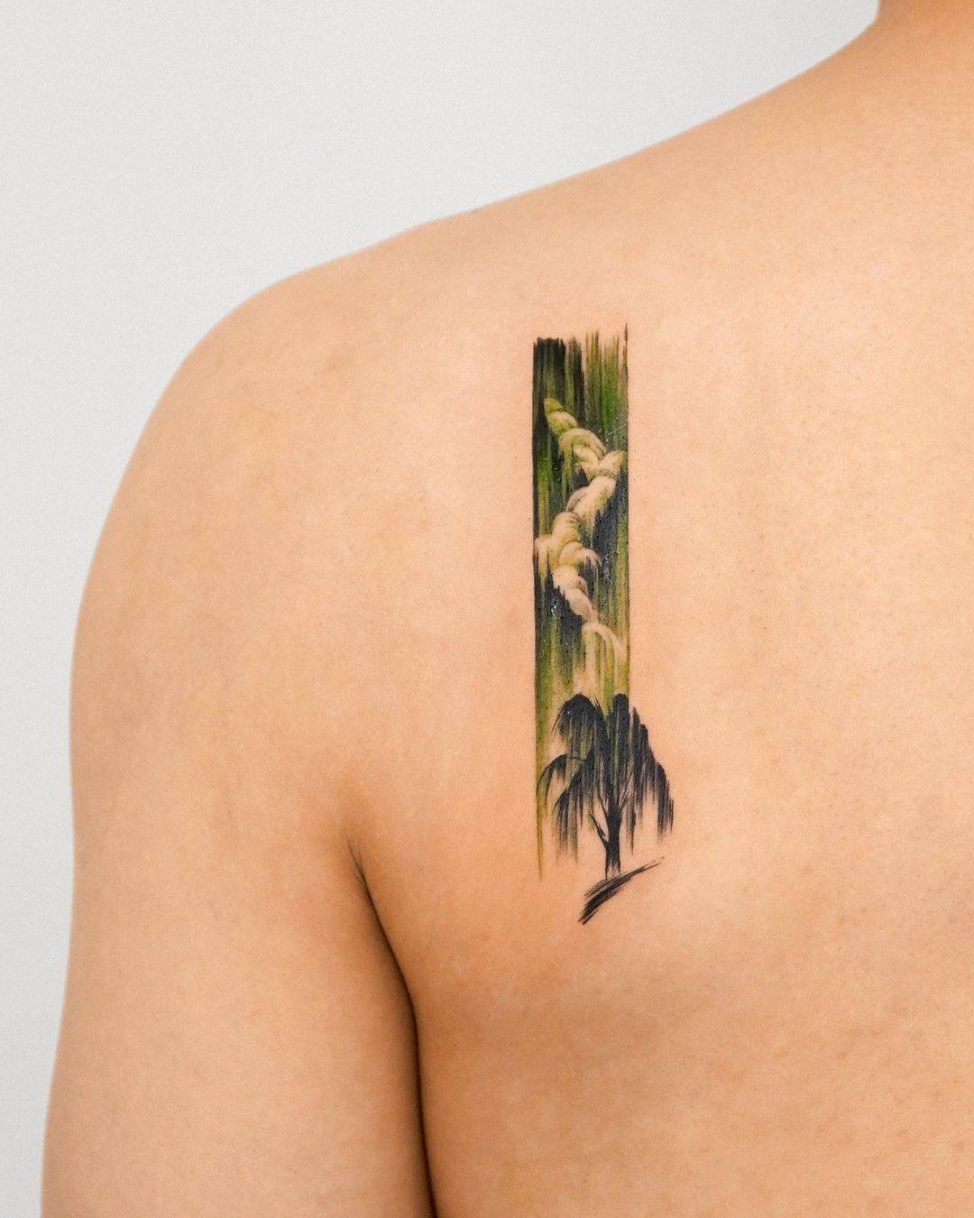 Tree tattoo by tattooist zela
