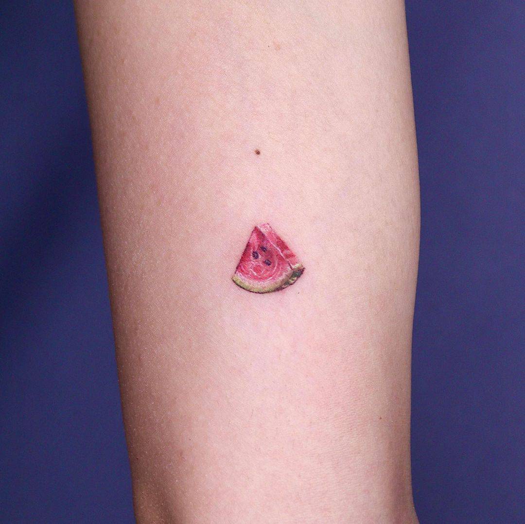 Watermelon tattoo by tattoo shabnam