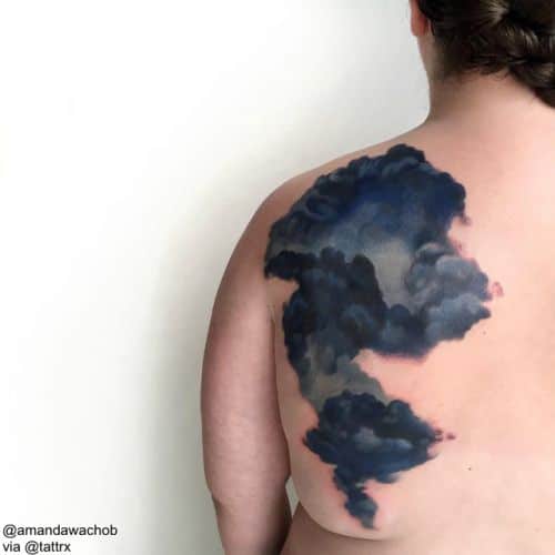 Abstract cloud tattoo 2