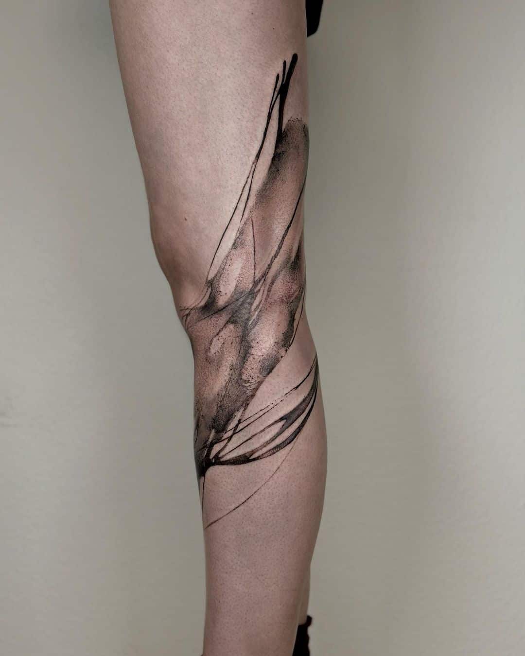 Abstract tattoo for men by sandy promenadenoire