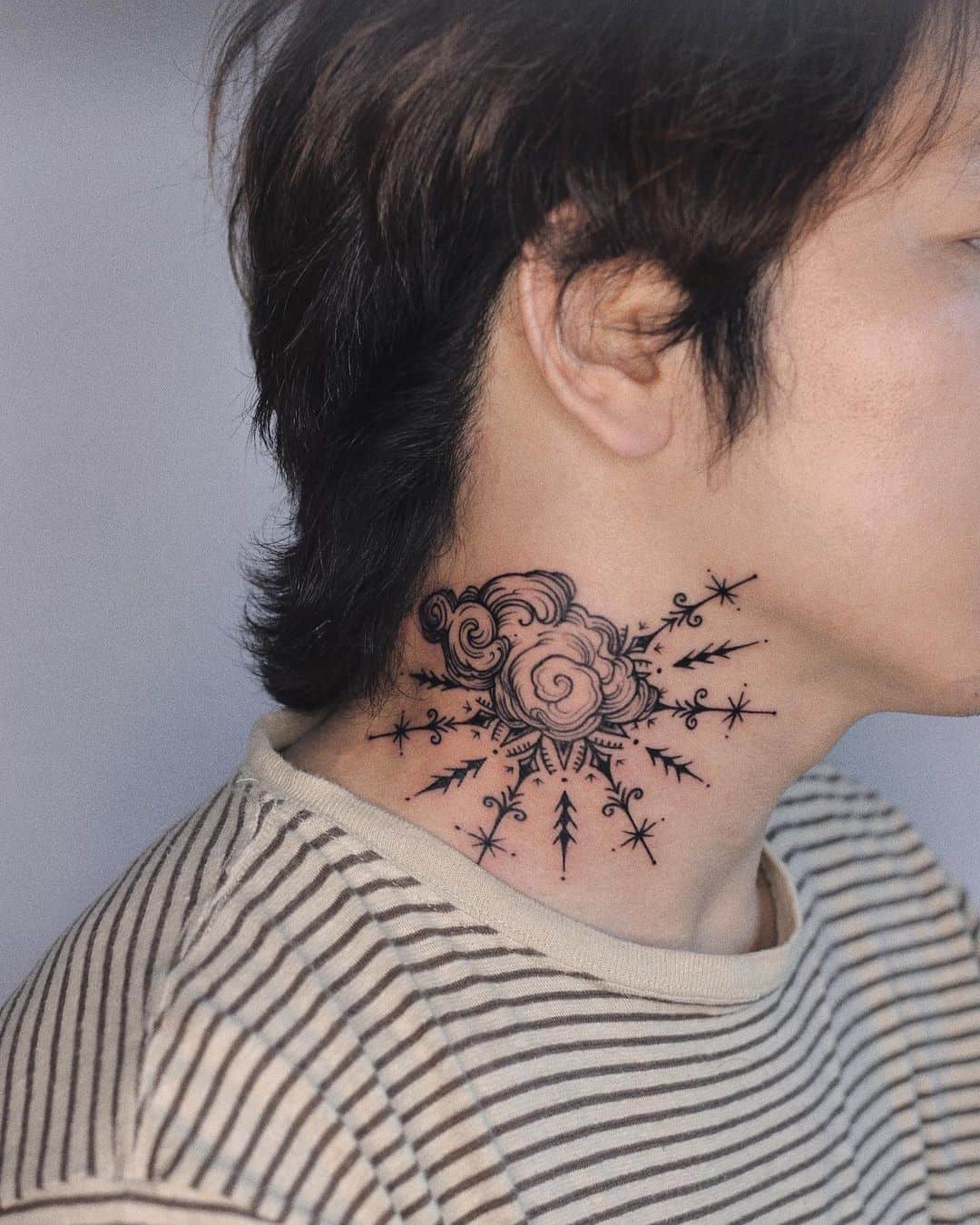 Black cloud tattoo design by imsumimi