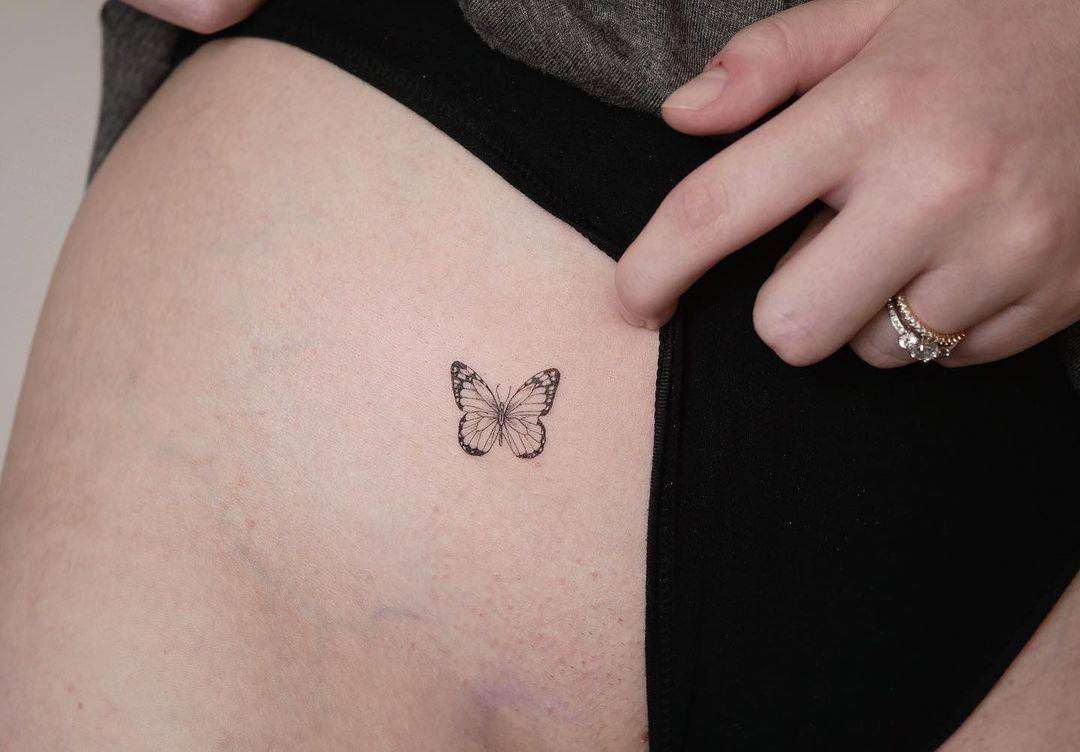 Butterfly tattoo design by keyatattoo