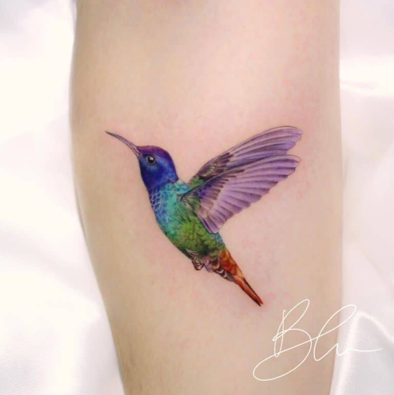 Vibrant And Mesmerizing Hummingbird Tattoo Ideas