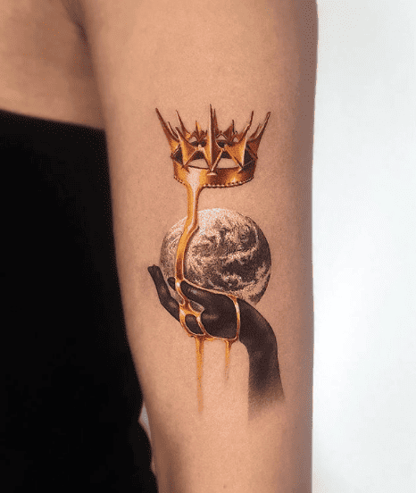 Crown tattoo by jiro painter