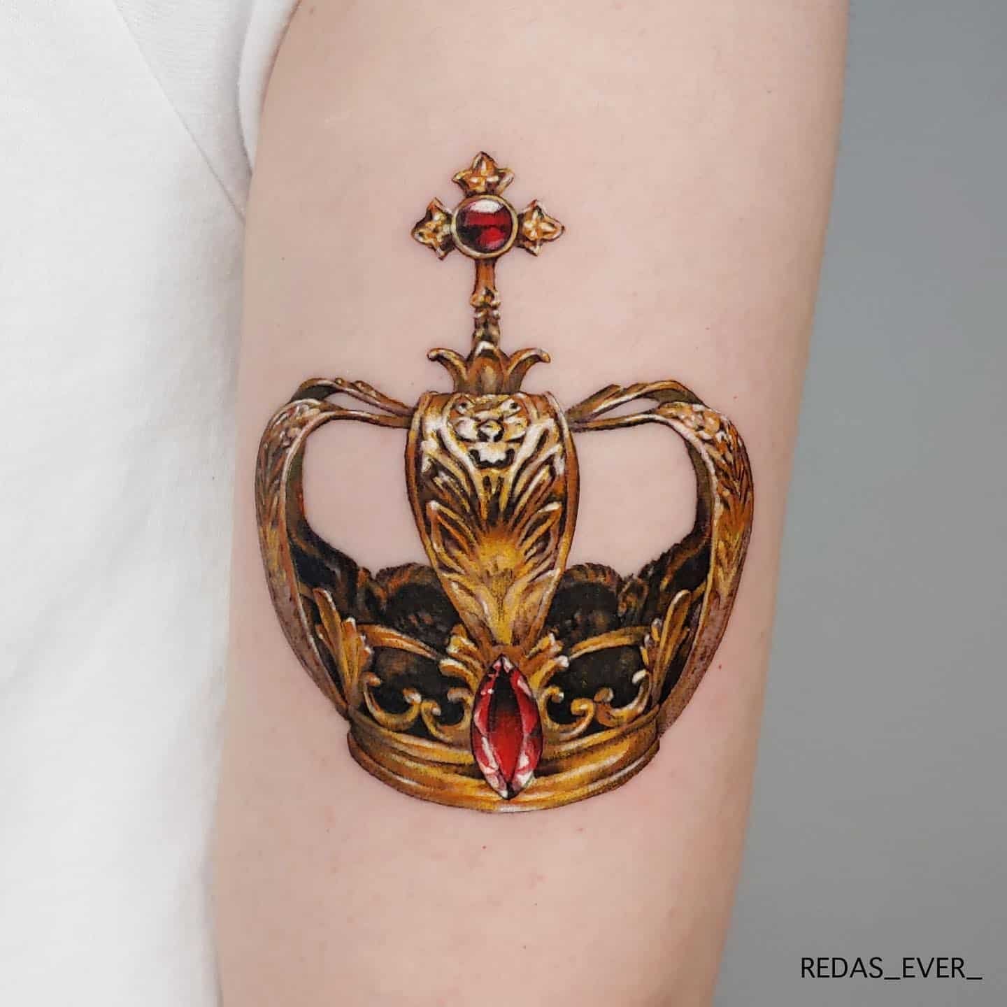 Crown tattoo design by redas ever