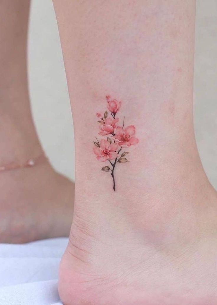 Cherry Blossom tattoo done by Rosie at St Tattoo Parlour (UK) : r/tattoos