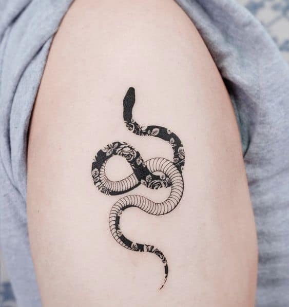 Cute snake tattoo 2