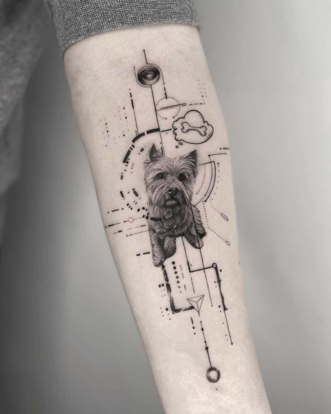 Dog tattoos by johny bozoki