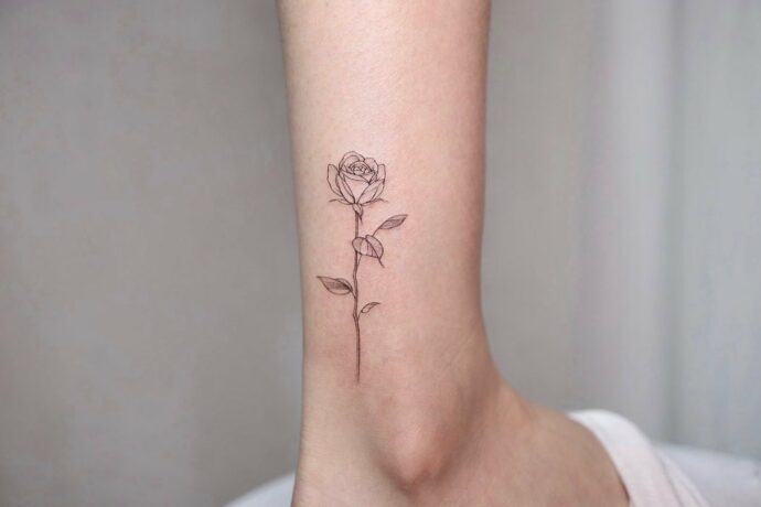 Fineline Rose Tattoo Ideas - wide 8