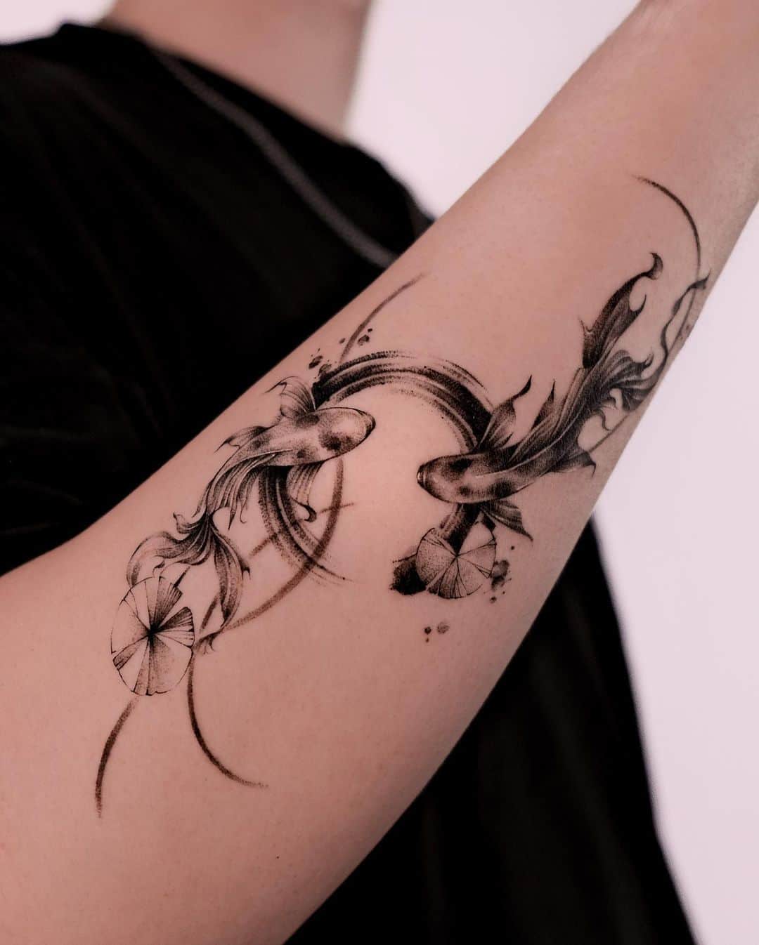 Fish tattoo by tattooist jaymee