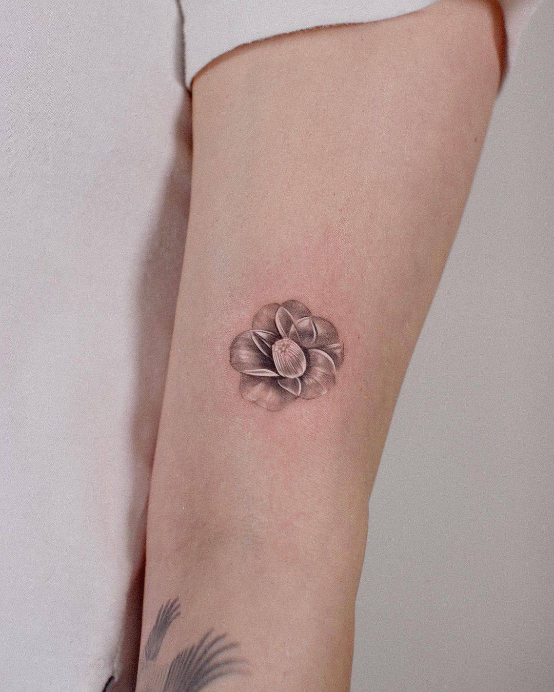 Flower tattoo design by jku tattoo