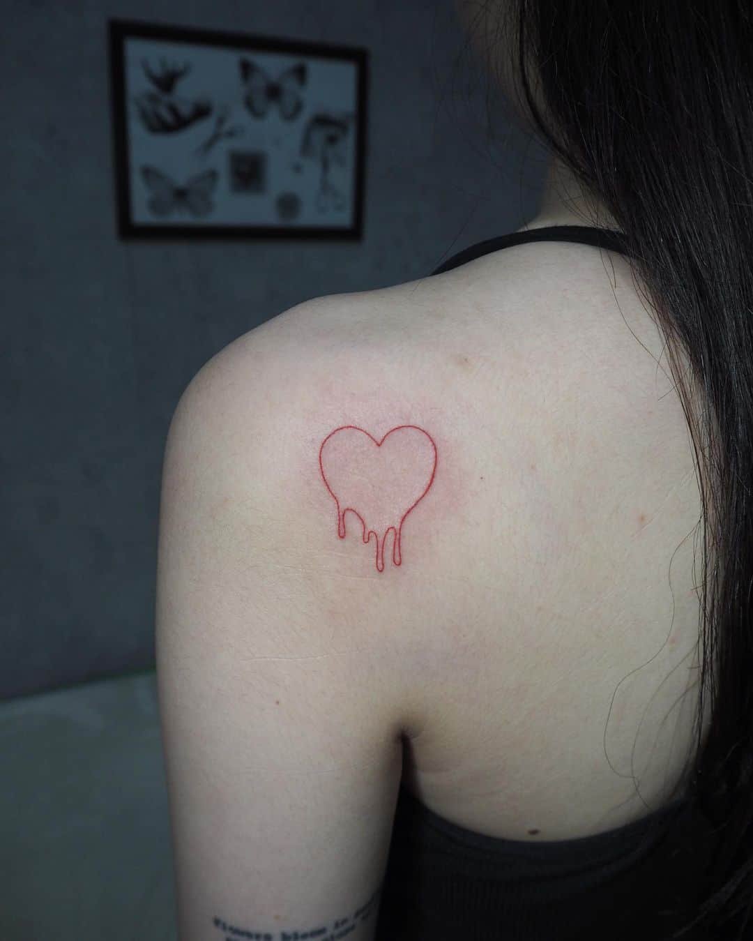 Heart tattoo design by blacksheep tattoo