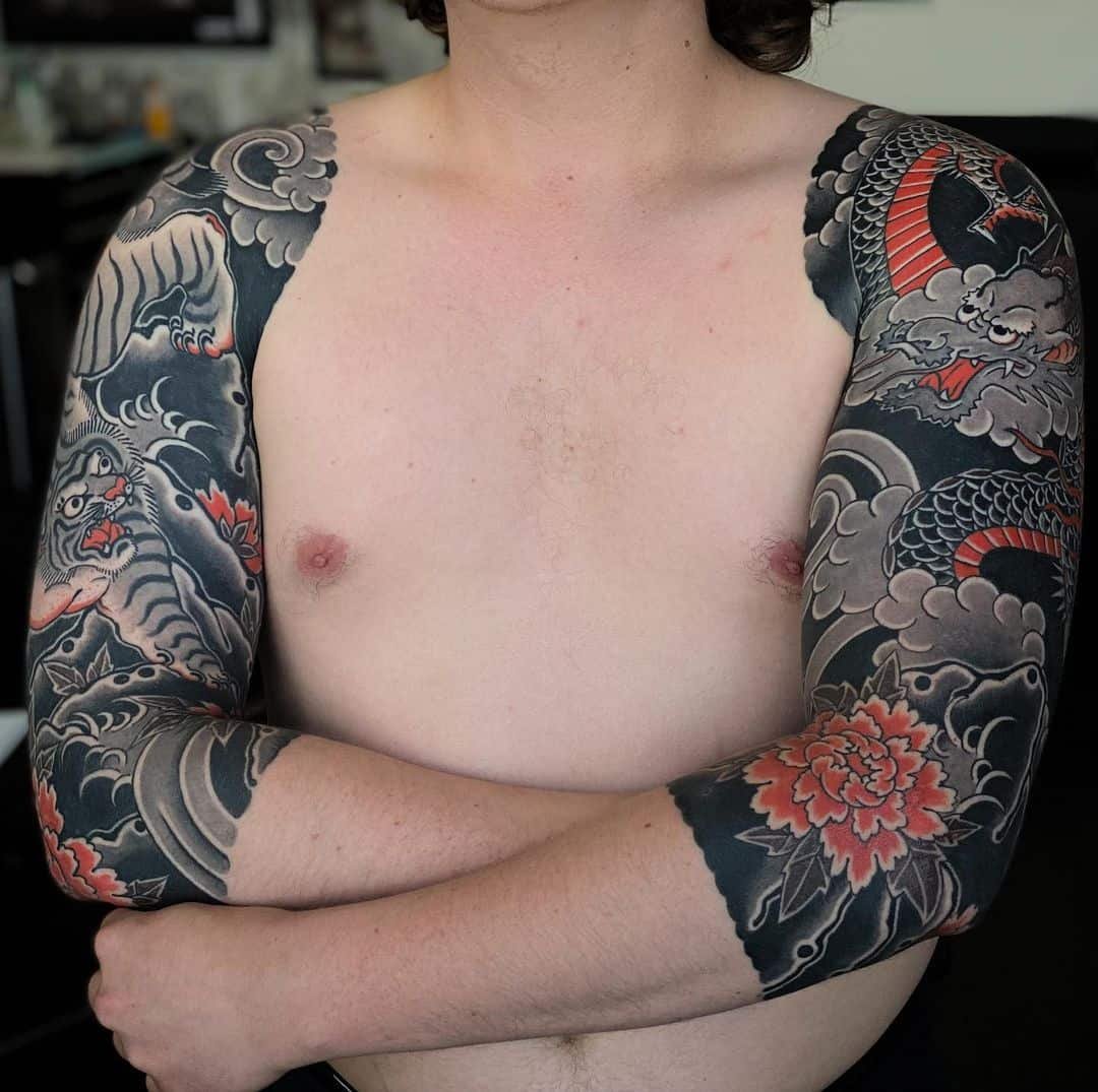 Japanese tattoos by a canino