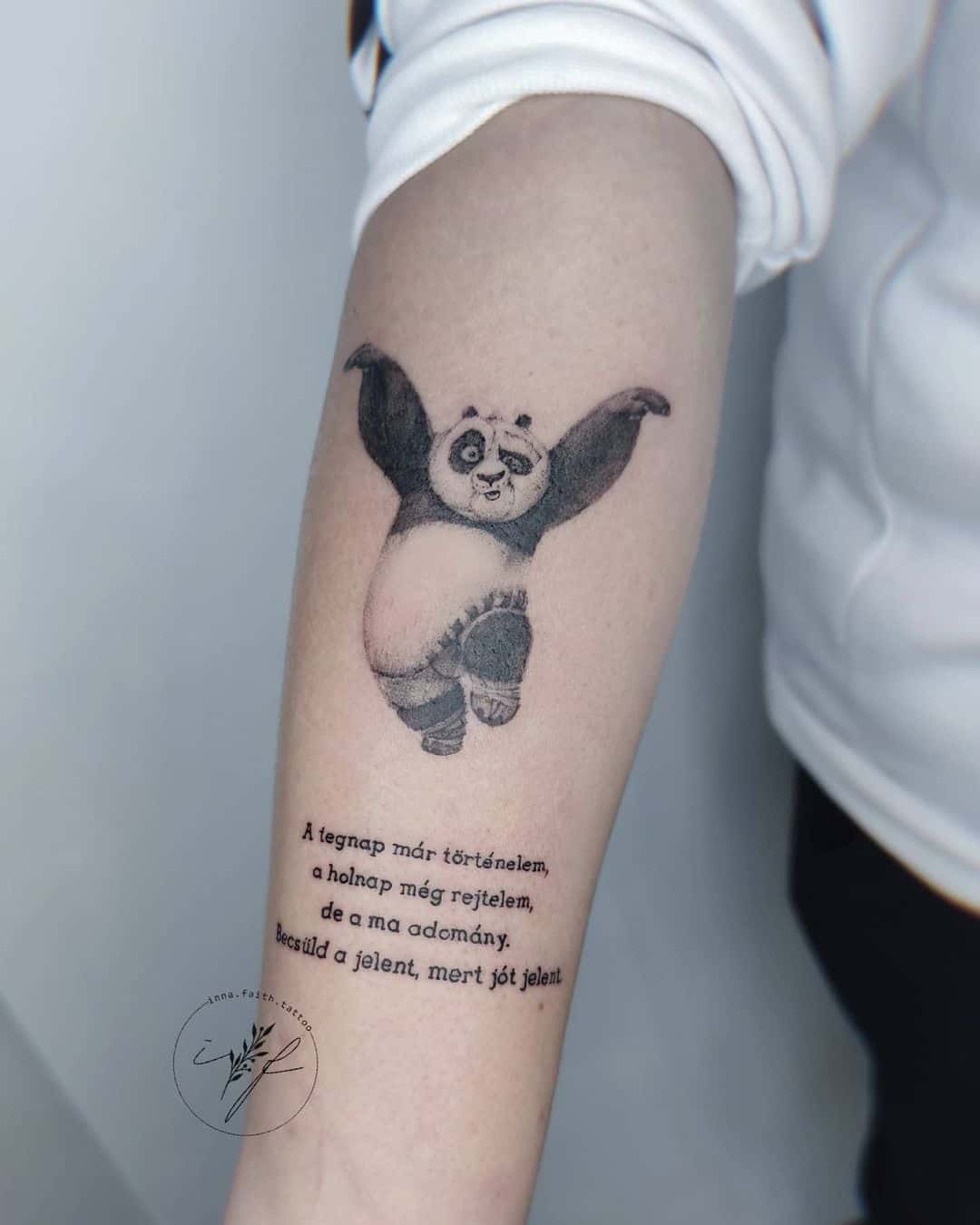 Kung fu panda tattoo by inna.faith .tattoo