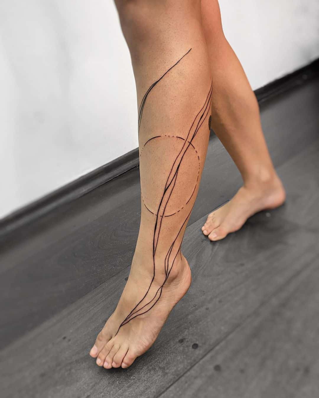 Leg tattoo by mausenbdim