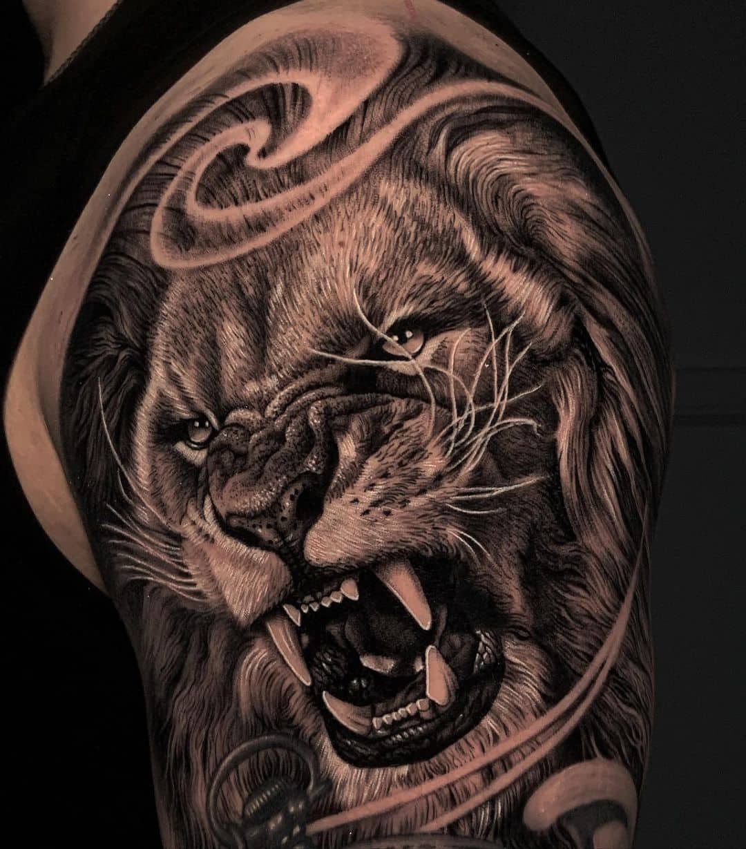 Lion tattoo by dani moreno garcia